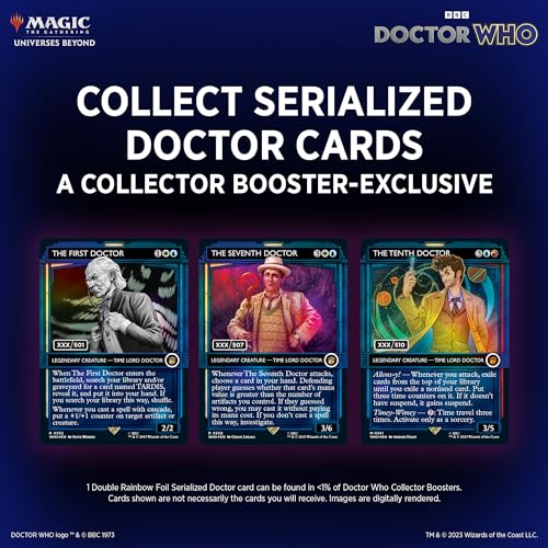 Magic: The Gathering   Confezione di Collector Booster di Doctor Who (12 buste) (Versione Inglese) : Amazon.it: Giochi e giocattoli