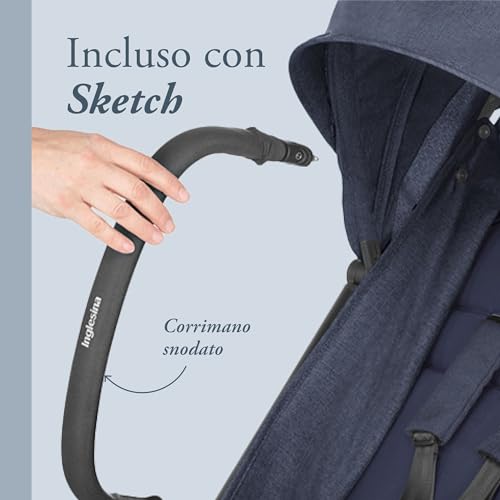 Inglesina Sketch Passeggino Leggero e Compatto, Blu, Confortevole, fino a 17kg, Chiusura una Mano, UPF 50  : Amazon.it: Prima infanzia