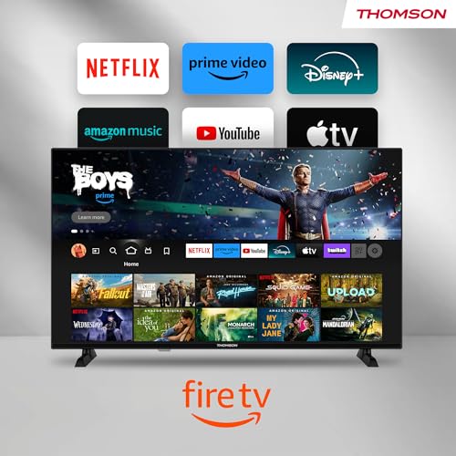 Thomson 32'' (80 cm) HD   LED Fire TV   Controllo vocale Alexa, supporto AirPlay, triplo sintonizzatore, Bluetooth, HDMI, porte USB, AV IN e CI    32HF2S34 2024 : Amazon.it