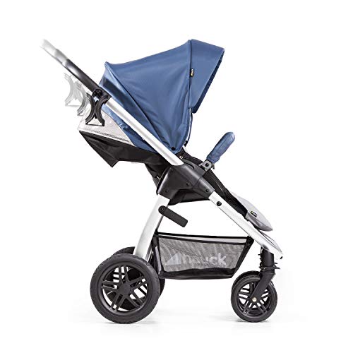 Hauck Passeggino con Copri Gambe Saturn R All Terrain, 25 kg Portata, Reversibile, Regolabile in Altezza, Pieghevole Compatto, Porta Bibite, Compatibile con Navicella e Ovetto Separato, Blu : Prima infanzia