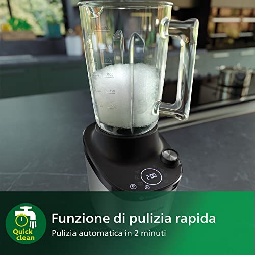 Philips Domestic Appliances 7000 Series Frullatore, 1500 watt, 2 litri, Tecnologia PowerBlend Ultra, Funzione di Pulitura Rapida, Ricette con HomeID App (HR3760/10) : Amazon.it: Casa e cucina