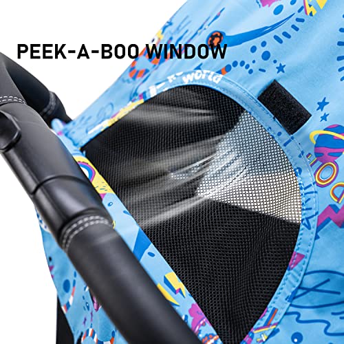 Royal Baby Passeggino leggero con piega compatta, passeggino da viaggio per aeroplano, passeggino con tettuccio oversize con parasole, blu : Prima infanzia