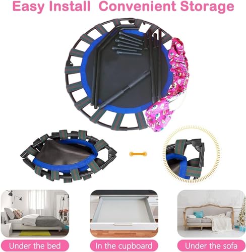 Trampolino pieghevole ribounder regolabile trampolino