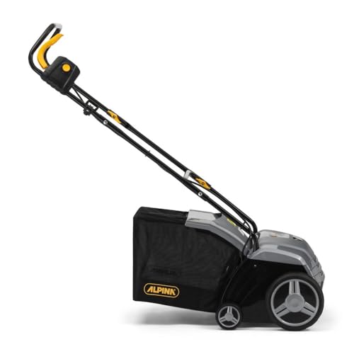 Alpina Scarificatore Elettrico ASC 1.3 E, Motore da 1300 W, Con 16 Lame e 36 molle, Profondità regolabile da   6 mm a   4 mm, per scarificare e arieggiare il terreno, Sacco di Raccolta da 40 l : Amazon.it: Giardino e giardinaggio