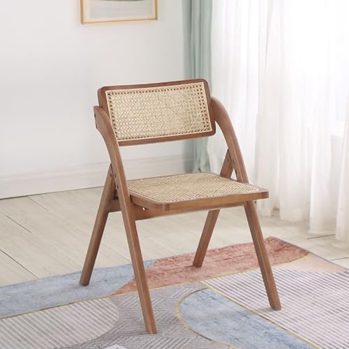 Sedie pieghevoli moderne in legno impilabili con sedile posteriore in rattan, ideali per sala da pranzo, cucina, balcone, sedia laterale senza braccioli con seduta larga, mobili comodi ed eleganti per : Amazon.it: Casa e cucina