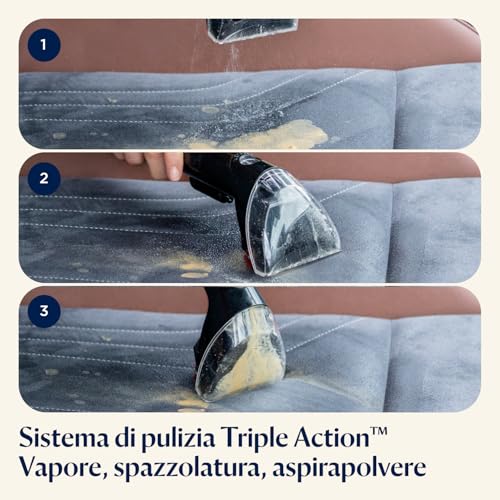 Bissell SpotClean Pet Pro, Lavatappeti, Pulitore Macchie, Ottimo per chi ha Animali Domestici, Lava Tappezzeria per Tappeti, Auto, Divani, Moquette, Materassi e Altro, Potente Motore da 750W, 15585 : Amazon.it: Casa e cucina