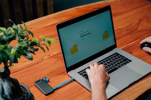 Verbatim Pocket SSD, 1 TB, Hard Disk Esterno, Portable Solid State Drive USB 3.2 Gen 2, per Mac, PC e console di gioco, nero/blu : Informatica