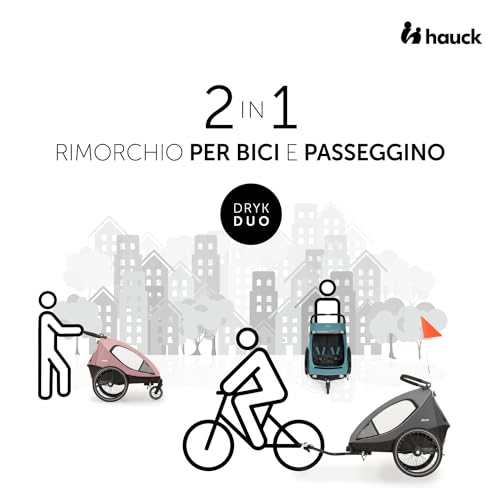 hauck Rimorchio Bici Bimbi Passeggino