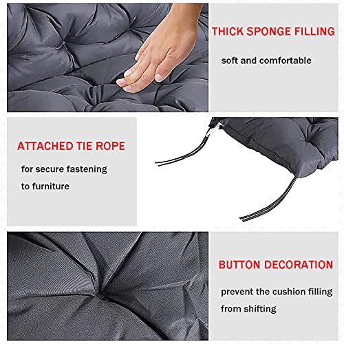 Sedia a dondolo da giardino con cuscini morbidi e spessi e comodi, panca da esterno con schienale, 2 o 3 posti, tappetino di ricambio per mobili da patio, uso interno/esterno : Amazon.it: Giardino e giardinaggio