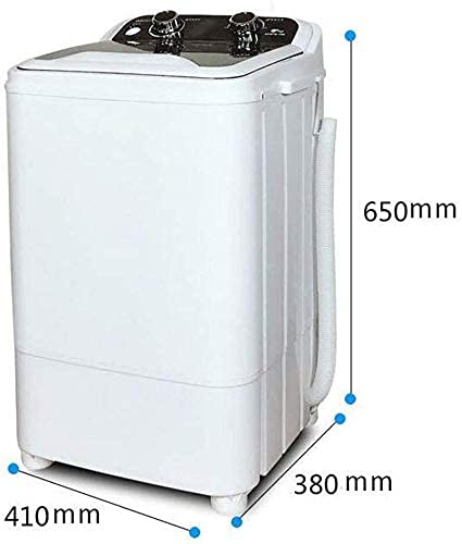 Lavatrice Portatile A Vasca Singola con Cestello di Scarico Mini   capacità di Lavaggio 7 kg Potenza di Lavaggio 400 W per Appartamenti, Campeggio, Dormitorio,Black : Amazon.it: Grandi elettrodomestici