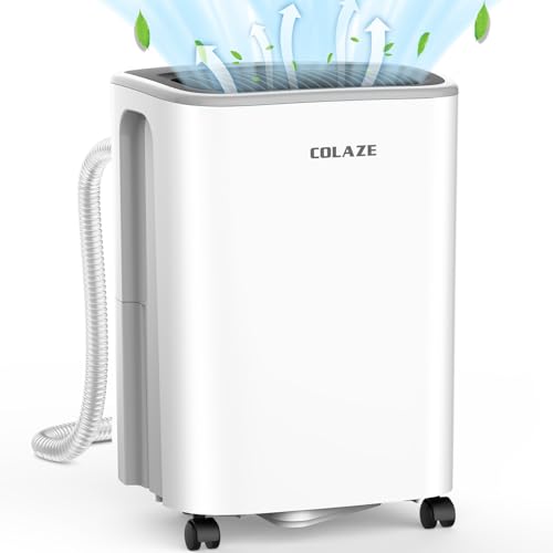 COLAZE Deumidificatore Casa Muffa 12L/24h, tipo compressore deumidificatore elettrico per cantina casa camera da letto bagno grande camera auto fino a 50m³ (~20 m²), digitale : Amazon.it: Casa e cucina