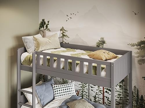 Flair Furnishings Letto a castello per bambini, moderno telaio in legno di pino massiccio, con pannelli laterali protettivi, scala e rete a doghe, perfetto per la casa e la camera da letto per ragazzi : Amazon.it: Casa e cucina