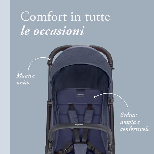 Inglesina Sketch Passeggino Leggero e Compatto, Blu, Confortevole, fino a 17kg, Chiusura una Mano, UPF 50  : Amazon.it: Prima infanzia