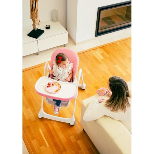 Seggiolone in alluminio per bambini, rosa : Prima infanzia