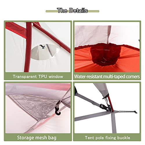 Naturehike Tenda Hiby Tenda da Campeggio Tenda Ultraleggera Tenda per 3 persone Tenda Impermeabile Tenda Una Camera da Letto e Sala (Grigio) : Amazon.it: Sport e tempo libero