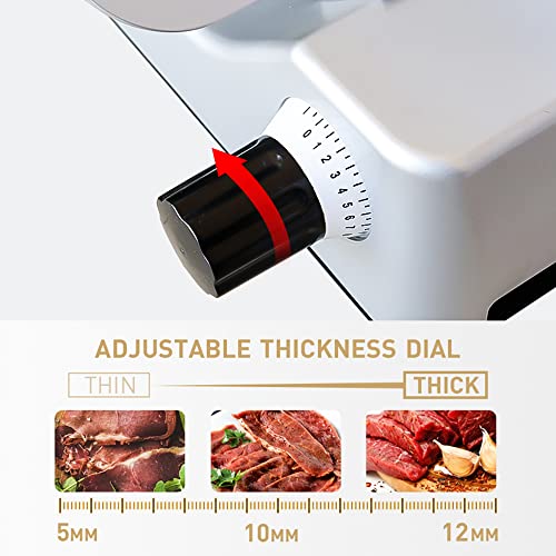 LELOCLE Affettatrice per carne, commerciale, 340 W, affettatrice elettrica per alimenti da 25,4 cm, facile da pulire, a basso rumore, per uso domestico e commerciale per la casa : Amazon.it: Casa e cucina