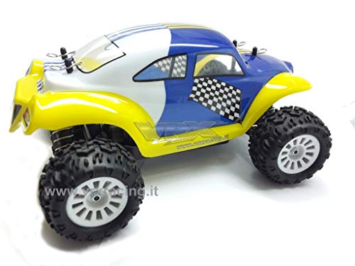 VRX Monster Truck Maggiolino BT BD Scala 1/18 Motore Elettrico a spazzole RC 370 Radio 2.4GHz RTR 4WD : Auto e Moto