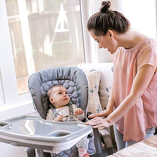 Ingenuity SmartServe 4 in 1 seggiolone con vassoio girevole   Connolly   Seggiolone, seggiolino per bambini e booster : Prima infanzia