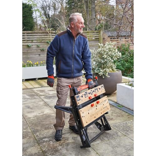 BLACK DECKER, Workmate Banco da Lavoro, Pieghevole, Nero. WM825 XJ : Fai da te