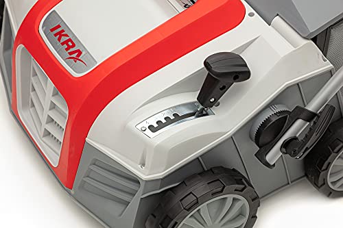 IKRA 80201020 scarificatore arieggiatore Elettrico IEVL 1840, Cesto di Raccolta 55l, Larghezza 40cm, profondità di Lavoro Regolabile, 1800 W, 230 V, Griggio/Rosso : Amazon.it: Giardino e giardinaggio