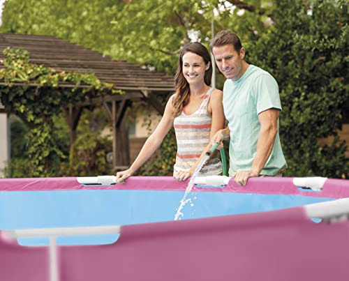 Intex 2.44m x 76cm Pink Metal Frame Pool Set, Set up Size: 2.44m x 76cm (28292NP) : Giardino e giardinaggio