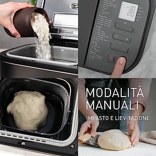 Panasonic SD YR2540 Premium Grigio Macchina per il pane completamente automatica, design orizzontale e dispenser per lievito, 32 programmi automatici, due sensori di temperatura, tempo predefinito di : Amazon.it: Casa e cucina