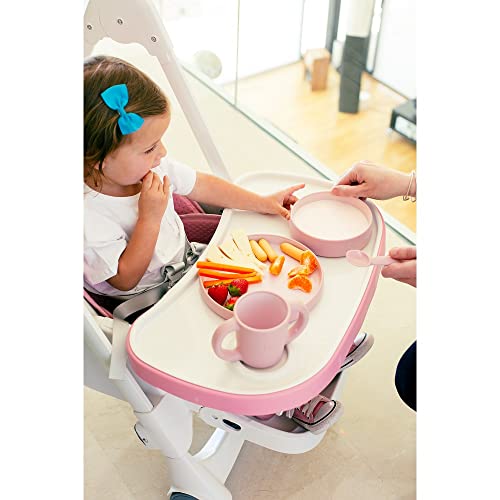 Seggiolone in alluminio per bambini, rosa : Prima infanzia