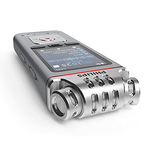 Philips DVT4110 VoiceTracer Registratore Audio, 3 microfoni, 8GB memoria : Amazon.it: Cancelleria e prodotti per ufficio