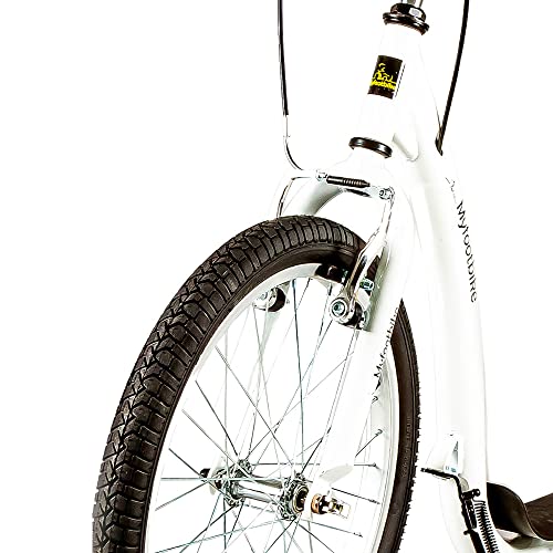 Myfootbike Trip, Monopattino Sportivo Unisex Adulto, White, 20/16" : Sport e tempo libero