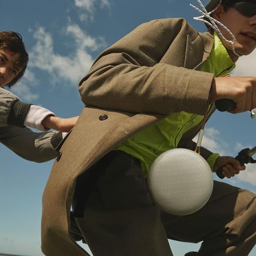 Bang & Olufsen Beosound A1 (2a Generazione)   Speaker Bluetooth Portatile Premium Impermeabile IP67, Suono a 360 Gradi, Assistente Vocale Alexa, Vivavoce, Batteria di 18 Ore   Grigio Nebbia : Elettronica