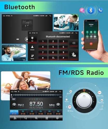 【2 64G】9'' Autoradio 2 Din Per Ford Fiesta 2009 2014 Con Carplay Android Auto senza fili Mirror link,Android 13 Auto Radio Con Schermo HiFi Bluetooth RDS/FM AHD Back up Camera CANBUS : Amazon.it: Elettronica