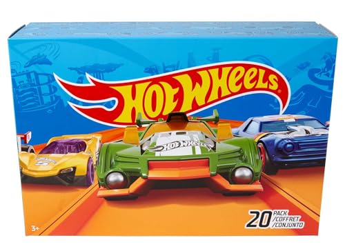 ​Hot Wheels City   Mega Dino Trasportatore, pista da corsa che si trasforma in un T Rex & Confezione da 20 Macchinine, Veicoli in Scala 1:64 Assortiti : Giochi e giocattoli