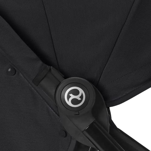 CYBEX Gold Passeggino Beezy con Cintura One Pull, Per Bambini dalla Nascita Fino a 4 Anni (Max. 22 kg), Compatto e Ergonomico, Moon Black (Nero) : Prima infanzia