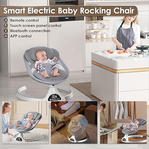 Sdraietta Neonati Elettrica,Aomdom Altalena Neonato Elettrica 0 9 kg 5 Velocità d’oscillazione Sdraietta a Dondolo per Neonati Elettrico telecomando e APP,Materiale sfoderabile Bianco… : Amazon.it: Prima infanzia