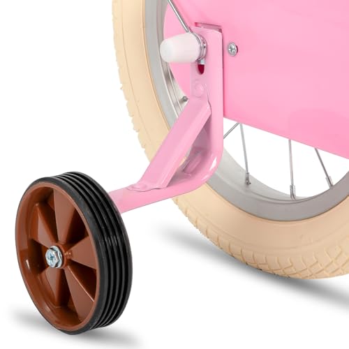 STITCH MANCHI Bicicletta per bambini da 12 pollici con cestino e stabilizzatore, bicicletta per bambine da 3 4 anni, rosa… : Sport e tempo libero