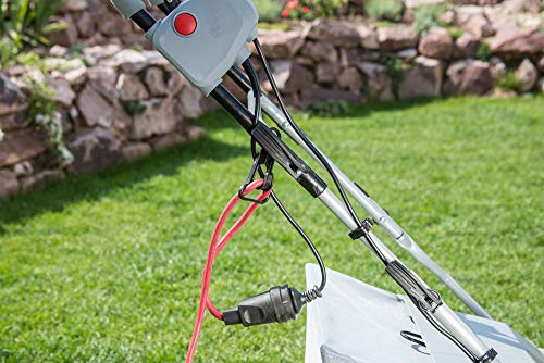 IKRA 80201020 scarificatore arieggiatore Elettrico IEVL 1840, Cesto di Raccolta 55l, Larghezza 40cm, profondità di Lavoro Regolabile, 1800 W, 230 V, Griggio/Rosso : Amazon.it: Giardino e giardinaggio