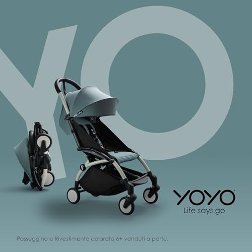BABYZEN YOYO Connect, Bianco   Trasforma il tuo passeggino YOYO2 in un passeggino doppio   Compatto e maneggevole : Prima infanzia