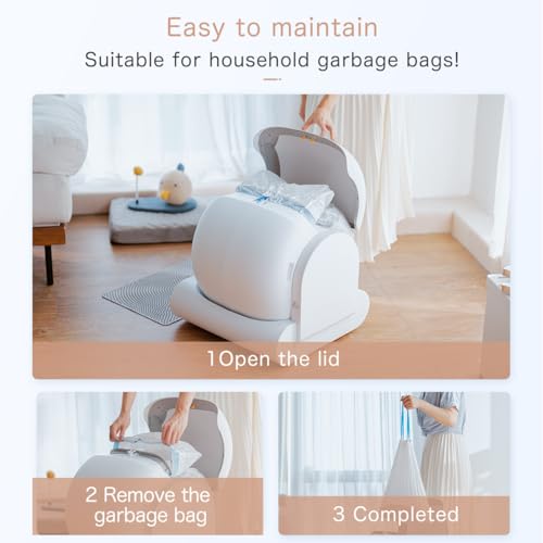 Bamboosang Lettiera Gatto Autopulente: Lettiera Automatica 65L Smart Lettiera Gatto Autopulente con Controllo APP/Protezione di Sicurezza/Rimozione Odori, Toilette per Gatti con Tappeto per Più Gatti : Amazon.it: Prodotti per animali domestici