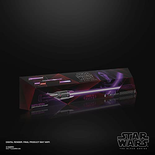Star Wars Hasbro The Black Series, Spada Laser Elettronica Force FX Elite di Darth Revan, con luci a LED di Nuova Generazione ed Effetti sonori : Giochi e giocattoli