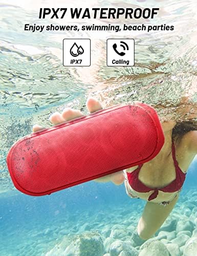 NOTABRICK Altoparlante Bluetooth con luci, altoparlanti portatili wireless Bluetooth 5.0, 30 W, suono stereo forte, impermeabile IPX7, lunga durata, portata Bluetooth 30,5 m : Amazon.it