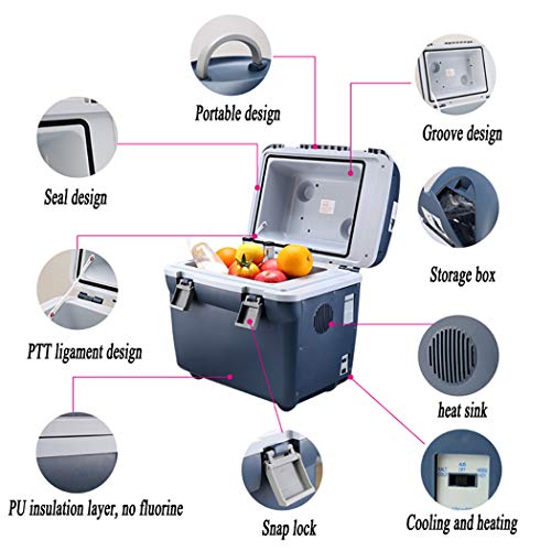 HHXX Mini frigo Bar con, Frigorifero, per Alimenti/Bevande/Cosmetici/insulina/Viaggi/Picnic : Amazon.it: Grandi elettrodomestici