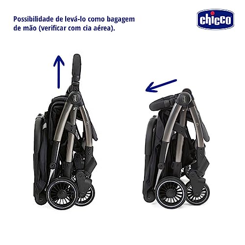Chicco Cheerio Passeggino Leggero e Compatto da 0 mesi a 15kg (Portata Max 18kg), Passeggino Pieghevole, Posizione Nanna, Chiusura Automatica in 1 Gesto, Capotte Parasole e Parapioggia, Azzurro : Prima infanzia