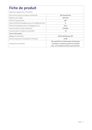 AEG 189554   Scaldabagno Istantaneo Elettrico   MTH 350, 230 V. Eccellenza tedesca   Made in Germany   3,5 kW, facile installazione a spina : Amazon.it: Fai da te