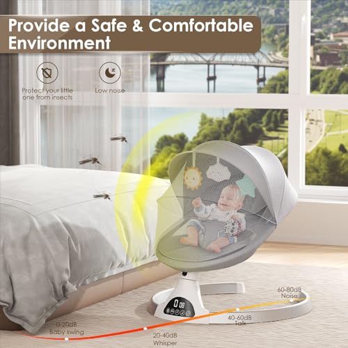 Sdraietta Neonati Elettrica,Aomdom Altalena Neonato Elettrica 0 9 kg 5 Velocità d’oscillazione Sdraietta a Dondolo per Neonati Elettrico telecomando e APP,Materiale sfoderabile Bianco… : Amazon.it: Prima infanzia