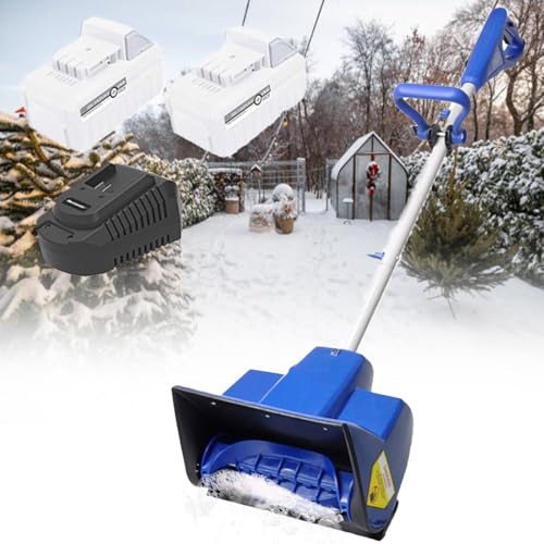 Pala per la rimozione della Neve, Pala elettrica da Neve da 1200 W con 2 batterie, spazzaneve Senza Fili con direzione Regolabile, spazzaneve con Distanza di Lancio di 8 m, spazzaneve elettr : Amazon.it: Giardino e giardinaggio