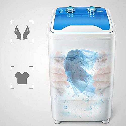 Lavatrice Portatile A Vasca Singola con Cestello di Scarico Mini   capacità di Lavaggio 7 kg Potenza di Lavaggio 400 W per Appartamenti, Campeggio, Dormitorio,Black : Amazon.it: Grandi elettrodomestici