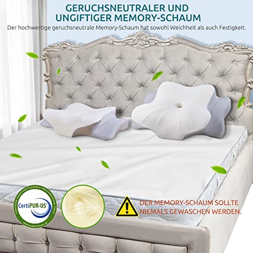 DONAMA Cuscino in memory foam, ergonomico, per chi dorme sul fianco, per fianchi, schiena e pancia : Casa e cucina