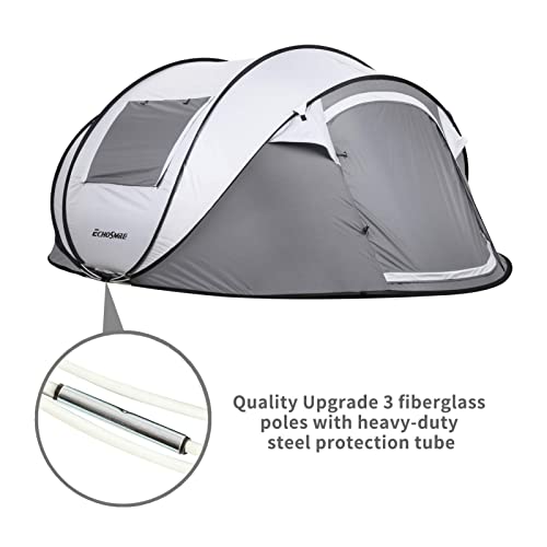 EchoSmile Tenda da Campeggio Istantanea Pop up per 5 8 persone,Tenda Familiare per Campeggio,Tenda Automatica Portatile,Tenda a Cupola Resistente all'acqua, Facile da Montare e Antivento : Amazon.it: Sport e tempo libero