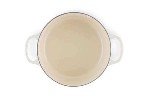 Le Creuset Cocotte rotonda Evolution in ghisa vetrificata con Coperchio, diameter 26 cm, Meringue, 21177267164430 : Amazon.it: Casa e cucina