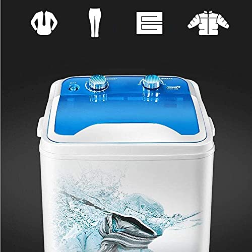 Lavatrice Portatile A Vasca Singola con Cestello di Scarico Mini   capacità di Lavaggio 7 kg Potenza di Lavaggio 400 W per Appartamenti, Campeggio, Dormitorio,Black : Amazon.it: Grandi elettrodomestici